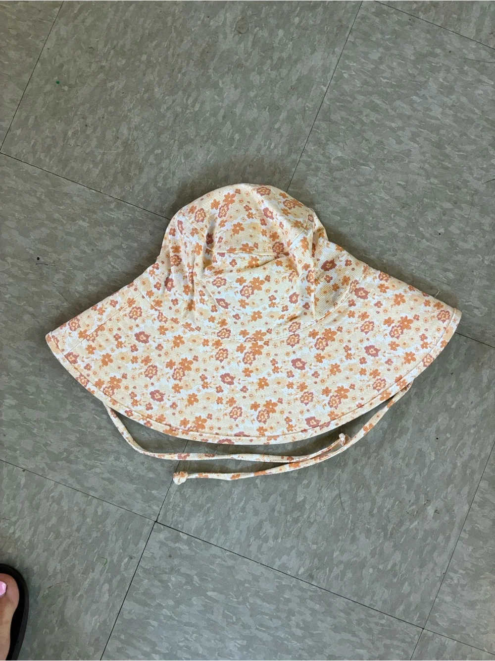 Lack Of Color Floral Tie Sun Hat